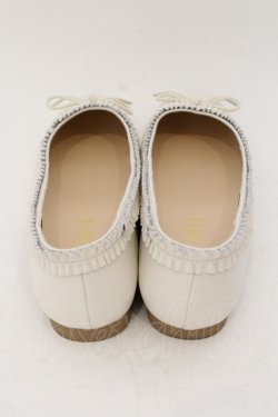 画像4: PINK HOUSE / フリル使いバレエシューズ 2（S） オフシロ O-24-11-29-117-LO-SH-OW-ZT-K006