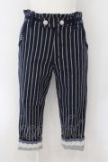 axes femme / 裾折パンツ M ネイビー O-24-11-29-003-AX-PA-IG-ZT251