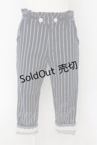 axes femme / 裾折パンツ M ネイビー O-24-11-29-003-AX-PA-IG-ZT251