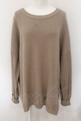 RNA-N / サーマルニットルーズプルオーバー  ベージュ O-24-11-29-033-PU-TO-IG-ZT121