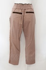 画像2: 【SALE】axes femme / ピンストライプタックパンツ M ピンクベージュ O-24-11-29-004-AX-PA-IG-ZT249 (2)