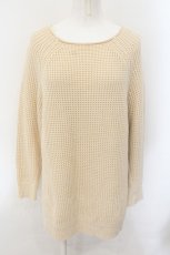 画像1: 【SALE】RNA-N / ワッフルコンビボトルネックプルオーバー M アイボリー O-24-11-29-037-PU-TO-IG-ZT125 (1)