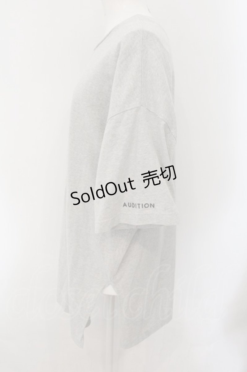 画像2: 【SALE】AUDITION / BIG Tシャツ M グレー O-24-11-29-039-PU-TS-IG-ZT125 (2)