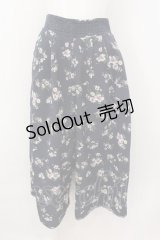axes femme / ゆったりシルエットスカウチョ M ネイビー O-24-11-30-1001-AX-PA-OW-ZT251