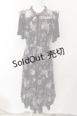 axes femme / フラワーレースワンピース F クロ O-24-11-30-1044-AX-OP-OW-OS