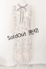 axes femme / フラワープリントレースワンピース M ピンク O-24-11-30-1033-AX-OP-OW-OS