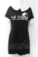 画像1: NieR Clothing / ロゴpt配色ワンピース L ブラック×ホワイト O-24-11-30-097-PU-OP-OW-ZT061 (1)