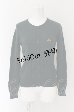画像1: Jane Marple / 天使刺繍ニットカーディガン M グリーン O-24-11-30-167-JM-TO-IG-ZT465