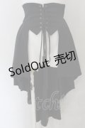 ATELIER BOZ / ヘクトルミニオーバースカート  ブラック O-24-12-04-020-EL-SK-IG-OS