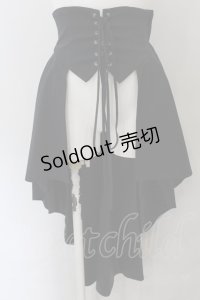 ATELIER BOZ / ヘクトルミニオーバースカート  ブラック O-24-12-04-020-EL-SK-IG-OS