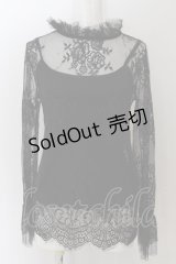 MIHO MATSUDA / キャミ付きレースプル  ブラック O-24-12-04-021-GO-TO-IG-OS