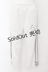 ACDC / たれぱんだ チャイナパンツ  ブラック×ホワイト O-24-12-05-072-PU-PA-OW-ZT124