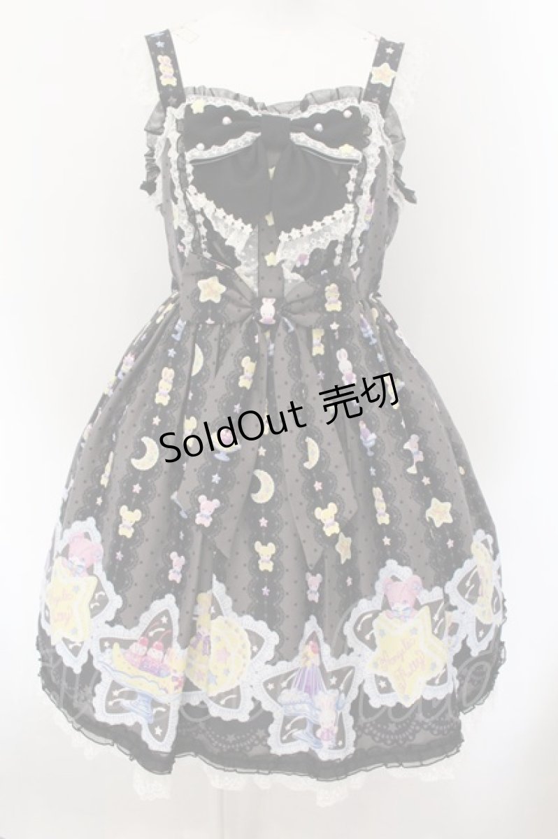 画像1: Angelic Pretty / Dreamy Night Cakesジャンパースカート  クロ O-24-12-05-012-AP-OP-OW-OS (1)