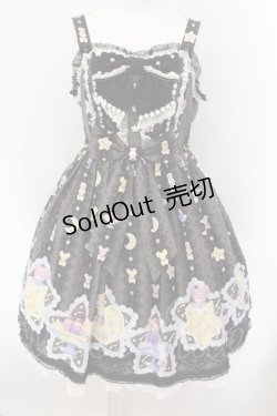 画像1: Angelic Pretty / Dreamy Night Cakesジャンパースカート  クロ O-24-12-05-012-AP-OP-OW-OS