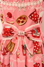 画像3: Angelic Pretty / French Cafe切替ジャンパースカート  ピンク O-24-12-05-014-AP-OP-OW-OS (3)