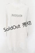 REFLEM / ダブルショルダージップデザインTシャツ F ホワイト O-24-12-05-016-PU-TO-YM-ZT396