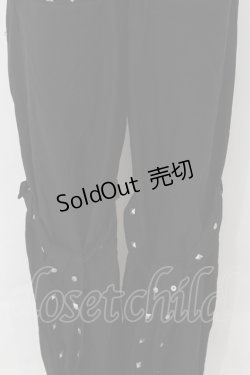 画像2: DimMoire / スタッズボンテージパンツ  ブラック O-24-12-06-008-EL-PA-OW-OS