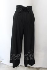 画像3: ATELIER BOZ / レイトンジョーゼットパンツ  ブラック O-24-12-07-004-EL-PA-IG-ZI (3)