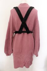 画像3: 【SALE】EATME / ハーネス付きルーズニットワンピース  ピンク×クロ O-24-12-07-048-LO-OP-IG-ZT054 (3)