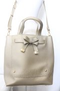 m petit by misako / 前リボン2WAYトートバッグ  ゴールド O-24-12-08-064-LO-BG-IG-ZT387