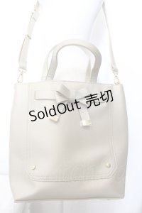 m petit by misako / 前リボン2WAYトートバッグ  ゴールド O-24-12-08-064-LO-BG-IG-ZT387