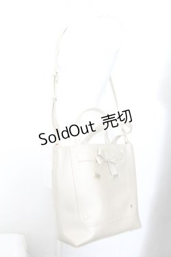 画像2: m petit by misako / 前リボン2WAYトートバッグ  ゴールド O-24-12-08-064-LO-BG-IG-ZT387