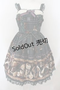 Angelic Pretty / British Bearジャンパースカート  グリーン O-24-12-12-011-AP-OP-IG-OS