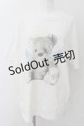 TRAVAS TOKYO / 天使クマTシャツ F ホワイト O-24-12-13-042-PU-TS-YM-ZT385