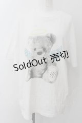 TRAVAS TOKYO / 天使クマTシャツ F ホワイト O-24-12-13-042-PU-TS-YM-ZT385