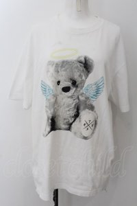 TRAVAS TOKYO / 天使クマTシャツ F ホワイト O-24-12-13-042-PU-TS-YM-ZT385