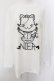 画像1: NieR Clothing / ミケプリントカットソー XL ホワイト O-24-12-14-035-PU-TO-IG-ZT124 (1)