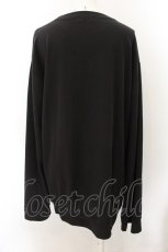 画像2: 【SALE】NieR CLOTHING / ワイド袖口カットソー  ブラック×マルチ O-24-12-14-044-PU-TO-IG-ZT259 (2)