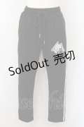 NieR Clothing / サイドラインパンツ  ブラック×ホワイト O-24-12-14-005-PU-PA-IG-ZT166