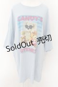 Candy Stripper / JUST LIKE YOU BIG BIG TEE 2 サックス O-24-12-14-072-PU-TS-OW-ZT248