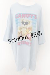 Candy Stripper / JUST LIKE YOU BIG BIG TEE 2 サックス O-24-12-14-072-PU-TS-OW-ZT248