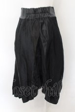 画像3: 【SALE】LISTEN FLAVOR / コルセット風切り替えレースアップスカート  ブラック O-24-12-14-080-PU-SK-OW-ZT126 (3)