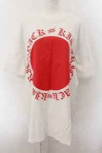 KRY CLOTHING / 「JPN」BIG Tシャツ XXXL ホワイト×レッド O-24-12-14-010-EL-TO-IG-ZT259