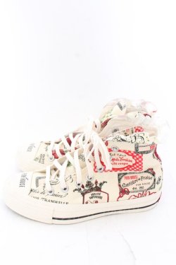 画像3: PINK HOUSE / Salon de Fraiseハイカットスニーカー S キナリ系 O-24-12-15-025-LO-SH-OW-ZT335