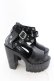 画像4: NieR Clothing / NieR厚底ハイヒールサンダル【身長約12.5cmUP】 35 ブラック O-24-12-15-027-PU-SH-IG-ZT335