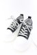 画像1: NieR Clothing / NieR軽量×厚底SNEAKERS【身長約6.5cmUP】 JPN22.5cm ブラック×ホワイト O-24-12-15-028-PU-SH-IG-ZT346 (1)