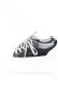 画像2: NieR Clothing / NieR軽量×厚底SNEAKERS【身長約6.5cmUP】 JPN22.5cm ブラック×ホワイト O-24-12-15-028-PU-SH-IG-ZT346 (2)