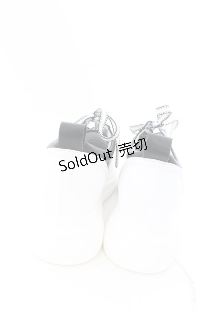 画像6: 【SALE】NieR CLOTHING / NieR軽量×厚底SNEAKERS【身長約6.5cmUP】 JPN22.5cm ブラック×ホワイト O-24-12-15-028-PU-SH-IG-ZT720 (6)