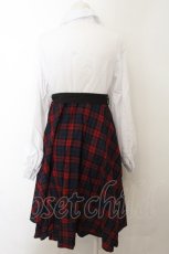 画像2: 【SALE】Favorite / チェックドッキングワンピース M~L シロ×アカチェック O-25-09-03-1010-LO-OP-IG-ZT011 (2)