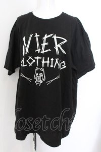 NieR Clothing / NieRちゃんptTシャツ 3XL ロゴ（ブラック） O-24-12-18-058-PU-TO-OW-ZT051