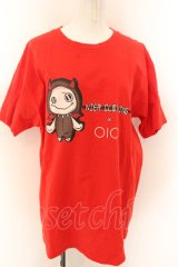 NieR Clothing / OIOI限定Tシャツ XL レッド O-24-12-18-059-PU-TS-OW-ZT051