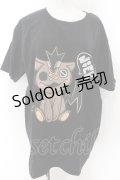 NieR Clothing / NieRくんptTシャツ XL ブラック O-24-12-18-068-PU-TO-OW-ZT051