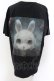 画像2: NieR Clothing / バックプリントTシャツ XL リアルラビット（ブラック） O-24-12-18-071-PU-TO-OW-ZT414 (2)