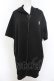画像1: NieR Clothing / 半袖ZIPパーカー F ワンポイント（ブラック） O-24-12-18-085-PU-TO-OW-ZT259 (1)