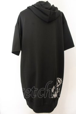 画像3: NieR Clothing / 半袖ZIPパーカー F ワンポイント（ブラック） O-24-12-18-085-PU-TO-OW-ZT259