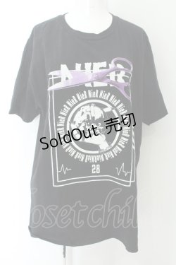 画像1: NieR Clothing / プリントTシャツ XL ハサミ（ブラック） O-24-12-18-010-PU-TO-OW-ZT051
